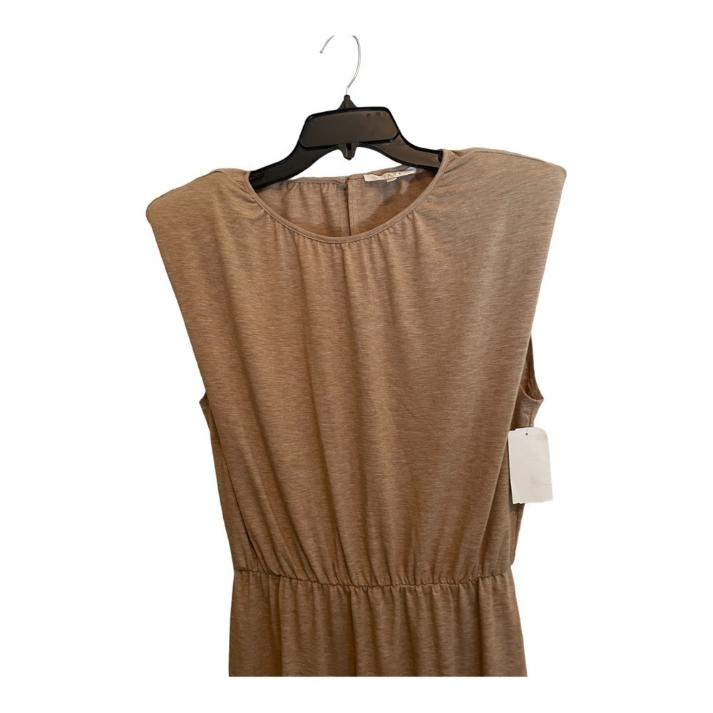 WAYF Padded Shoulder Midi Dress - Picture 10 of 15